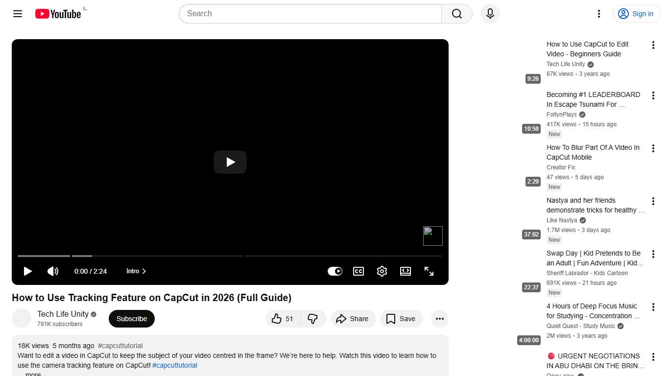 How to Use Tracking Feature on CapCut in 2026 (Full Guide) - YouTube
